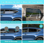 XCBYT Tucson Window Shades for 2015-2020, 4PCS Side Window Sun Shades with Breathable Mesh, Magnetic Car Window Covers for Baby & Privacy, UV Protection & Heat Insulation