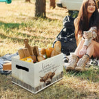 Highland Cow Storage Bins & Boxes with Handles, Western Highland Cow Foldable Basket for Organizing, Farmhouse Rustic Collaps