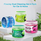 FiveJoy 4Pack Car Cleaning Gel, Car Putty for Cleaning for Cars Interior, Reusable & Durable Detailing Tools, Dust Clean Gel 