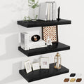 Fun Memories 24 x 12 Inch Deep Floating Shelves, 12 Inch Deep Rustic Wooden Book Shelf, Extra Deeper & Thicker Hanging Shelve