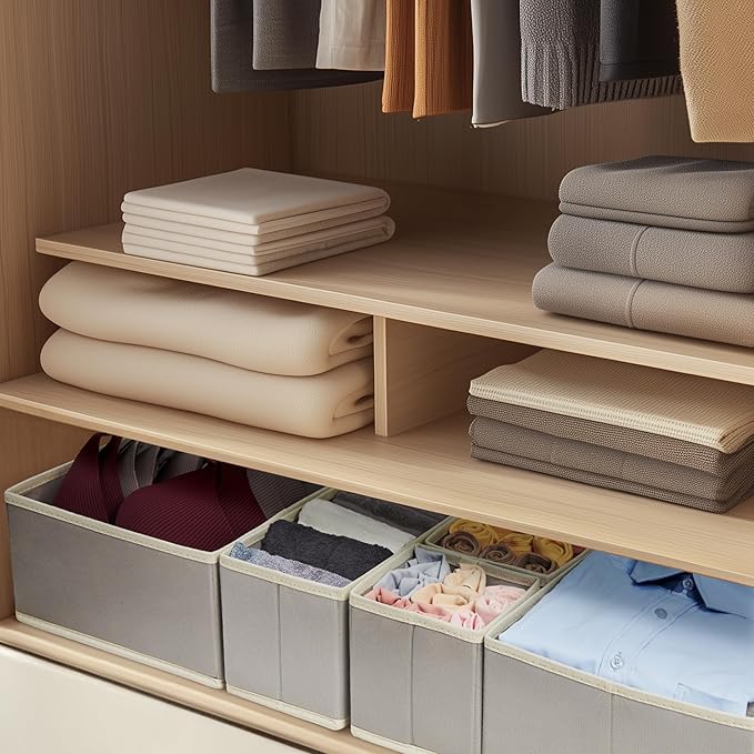 Kootek 16 Pack Drawer Organizer Clothes, Dresser Drawer Organizers for Clothing Fabric Foldable Closet Organizers and Storage