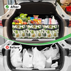 Reusable Grocery Bag, Foldable Large Shopping Tote Bag for Groceries Kitchen Picnic Car Trunk