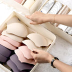 Criusia Underwear Sock Drawer Organizer Dividers 8 Set, Foldable Dresser Closet Organizers and Storage Bins for Baby Clothing