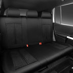 CAR PASS Leather Oxford Rear Seat Covers, Waterproof Back Seat Covers,All-Weather Non-Slip Durable, Universal Fit for SUVs Se
