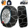 Heavy Duty AutoFixing Snow Chains Tire Chains for Light Truck, SUV & Pickup, Self-Tightening Design for Easy Installation, Ti