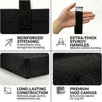 Extra Large Canvas Tote Bag - Big Reusable Grocery Shopping Heavy Duty Foldable