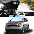 Front Windshield Sun Shade Foldable Car Front Window Sun Shade Windshield Shade Custom Fit for 2015-2020 Che-vrolet Tahoe SUV Block UV Rays Accessories Heat Keep Cooler