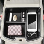 Center Console Organizer Compatible with 2007-2014 Chevy Silverado GMC Sierra Avalanche Tahoe Suburban Yukon Yukon XL Accessories, Floor Mounted Center Console ONLY, Black Trim