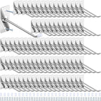 40 Pcs 4"/10CM Stainless Steel Wall Mounted Hooks with Protective Caps and Screws, Coat Bag Hat Utility Hook, Garage Tools St