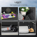 LASFIT Cargo Mat+Rear Back Seat Protector+Underfloor Storage Mat for Ford Bronco 4-Door 2021-2026 TPE All Weather Protection Liners Waterproof Backrest Mat Custom Fit Non-Slip Easy Clean