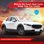 ARISMOTOR Windshield Sun Shade for Mazda CX-30 CX30 2019-2025 2026, Custom Fit Foldable Front Window Sunshade Sun Visor Protector, Block UV Rays Keep Your Car Cooler