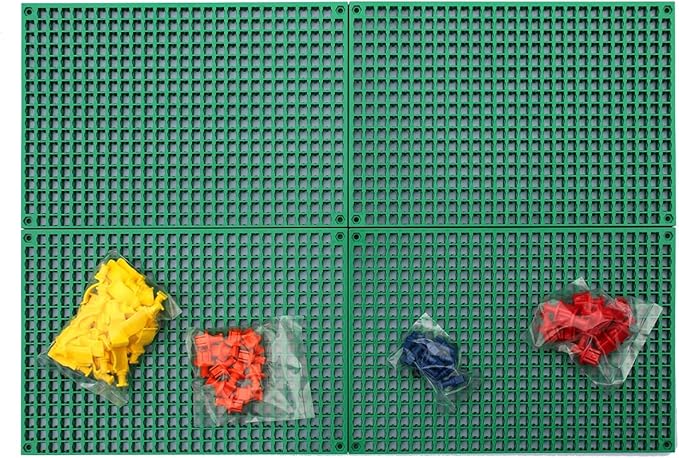 Organizer Genie 76 Piece Pegboard Tool Organizer Starter Kit, Flexible and Specially Designed to Hold All Tools - 4 Green Peg