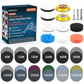 193Pcs 3 Inch Polishing Kit Hook and Loop Sanding Discs, Headlight Restoration Kit - 80 to 10000 Grits Wet Dry Sandpaper Buff