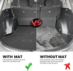 LASFIT Cargo Trunk Mat for Toyota RAV4 2018 2017 2016 2015 2014 2013 (Include Hybrid) All Weather TPE Rear Trunk Cargo Liner Custom Fit Waterproof RAV 4 Cargo Tray Accessories, Black