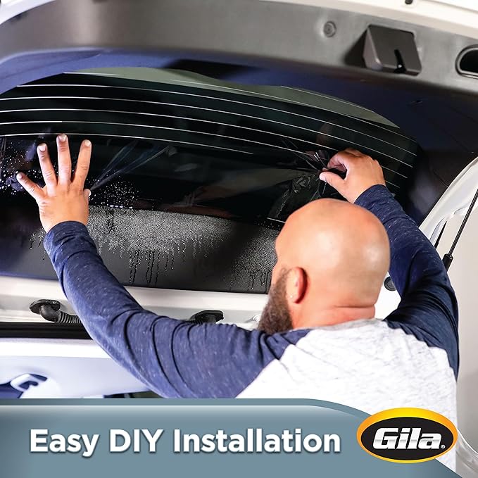 Gila® Heat Shield 20% VLT Automotive Window Tint DIY Heat Control Glare Control Privacy (6in x 26in Strips)