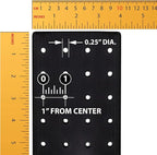 Azar 700220-BLK Pegboard 4-Sided Revolving Counter Display, Black Solid Color