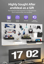 Revamp Your Space With A Versatile Pegboard Kit - Effortlessly Organize Home, Office, And Gaming Setup With Customizable Hang