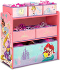 Delta Children Design & Store 6 Bin Toy Storage Organizer, Disney Princess