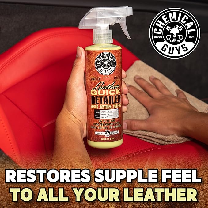 Chemical Guys SPI21616 Leather Quick Detailer for Car Interiors, Furniture, Apparel, Shoes, Sneakers, Boots, and More (Works 