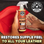 Chemical Guys Leather Quick Detailer - Interior Cleaner and Conditioner for Natural, Synthetic, Pleather, and More, Safe for 