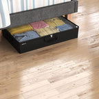 ClosetMaid 20504 Foldable Underbed Storage Bag with Handles, Zipper Closure and Clear Window for Sweaters, Shoes, Blankets wi