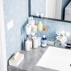 Yieach 2 Tier Corner Bathroom Counter Organizer,Clear Sink Shelf,Bathroom Corner Organizer and Storage for Restroom,Vanity Co