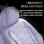 Coverado Car Seat Covers Front, Seat Covers for Cars, Waterproof 2-Pack Car Seat Cushions, Leather Carseat Seat Protectors, U