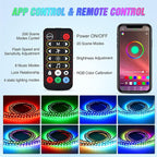 Nilight Truck Bed Light Strip RGB-IC LED Bar for Pickup Multi Dream Color DIY Music Synchronous with APP and RF Remote Control 2PCS 60 inch Cargo Lighting