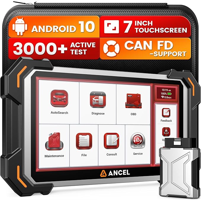 ANCEL DS500BT Bidirectional Scan Tool, Full-System Automotive Diagnostic Scanner with 28+ Services, Injector Coding,