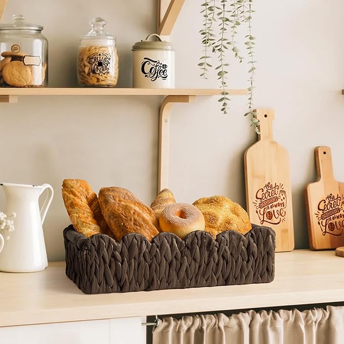Toilet Paper Storage Basket Bathroom Counter Organizer Wicker Baskets for Organizing Cute Basket for Bedroom Nursery Room Kit