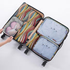 7 Set Packing Cubes Travel Luggage Organizers for Suitcase Travel Accessories with Shoe Bag for Girls Women Aesthetic Cute Bo