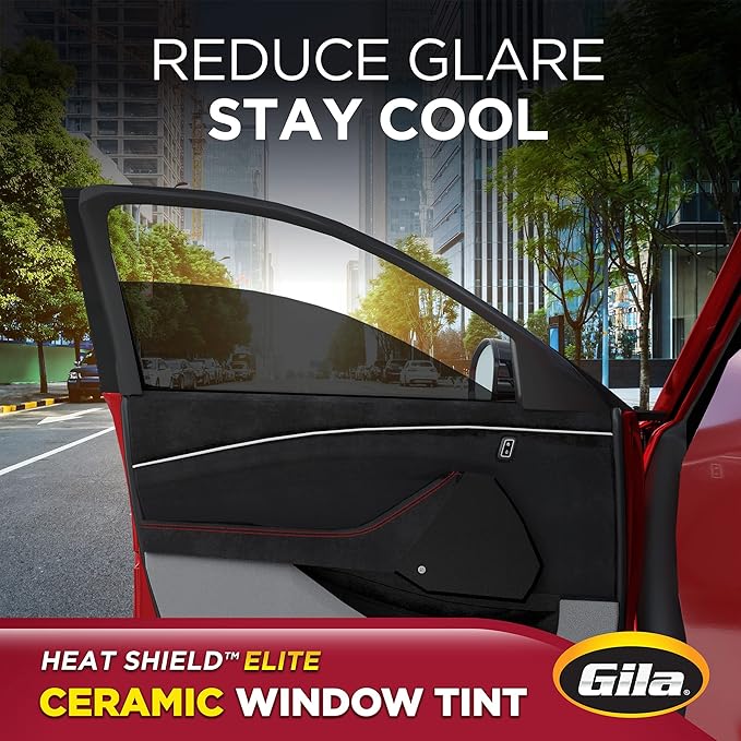 Gila®Heat Shield Elite™ Truck & SUV 20% VLT Automotive Ceramic Window Tint DIY Advanced Heat Control Glare Control 2.5ft x 10ft (30in x 120in)