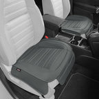Motor Trend Car Seat Covers for Front & Rear Full Set - Nappa Leather Seat Protectors for Cars, Trucks & SUVs - Gray Automoti