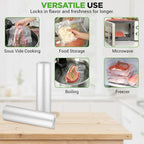 NutriChef Vacuum Sealer Bags 11x50 Rolls 2 pack for Food Saver, Seal a Meal, NutriChef, Weston. Commercial Grade, BPA Free, H