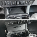JKCOVER Storage Drawer Tray Compatible with 2016-2023 Toyota Tacoma Secret Compartment Front Gear Shift Center Console Organizer Hidden Storage Box Interior Accessories(Patent Design)