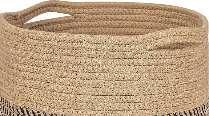 voten Storage Cubes Baskets Bins Organizer 11x11x11'' Fit 12x12''Cube Storage Organizer Bookcases Shelf,Durable Woven Cotton 