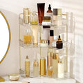 Corner Bathroom Counter Organizer Bathroom Countertop Shelf Makeup Organizer for Vanity Perfume Tray for Corner Storage (3 Ti