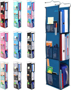 ABRA® 3 Shelf Hanging Locker Organizer for School, Gym, Work, Storage | Wide Shelves 6.5”x 9”| Eco-Friendly Fabric Healthy fo