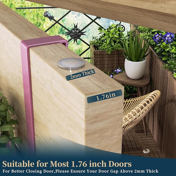 Consumest Over The Door Hooks Organizer - Extra Long Door Hanger with 9 Coat Hooks & 2 Mesh Basket, Back Storage Organizer Ha