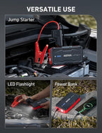 AstroAI S8 Car Battery Jump Starter, Car Jumper Starter Battery Pack for Up to 6.0L Gas & 3.0L Diesel Engines, 12V Portable
