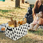 Black Lab Gifts Storage Bins & Boxes with Handles,Dog Foldable Basket for Organizing Dog Lovers Women,Labrador Retriever Chri
