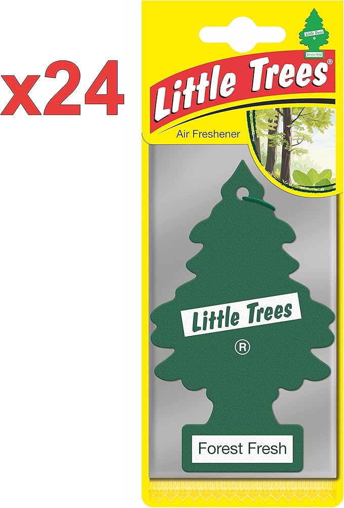 LITTLE TREES Car Air Freshener | Hanging Paper Tree for Home or Car | Lavender | 24 Pack