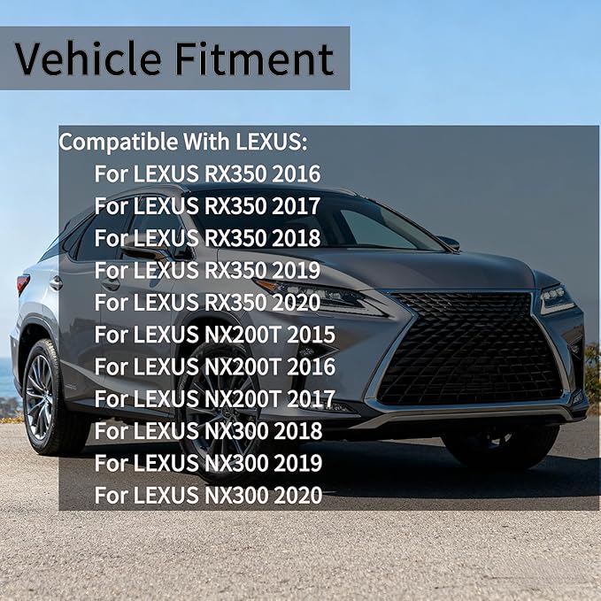 Compatible with Lexus RX350 2016-2020, NX200T 2015-2017, NX300 2018-2020 Passenger Side Mirror Glass - Right Side Mirror Glass With Power Heated, Blind Spot Detection Indicator