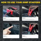 001B 3000A Car Jump Starter Battery Pack (Up to 9.0L Gas and 7.0L Diesel Engine), 12V Car Charger Jump Starter Portable