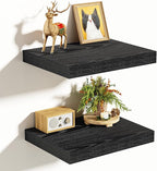 Vivelove 10.2 Inches Floating Shelves Wall Mounted, 10" Deep Wall Shelves for Bedroom, Bathroom, Living Room, Kitchen, Office