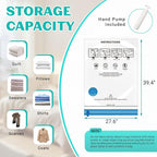 10 Pack Jumbo Space Saver Vacuum Storage Bags Seal Bags for Clothing Travel Compression Bags for Comforters Blankets Bedding 