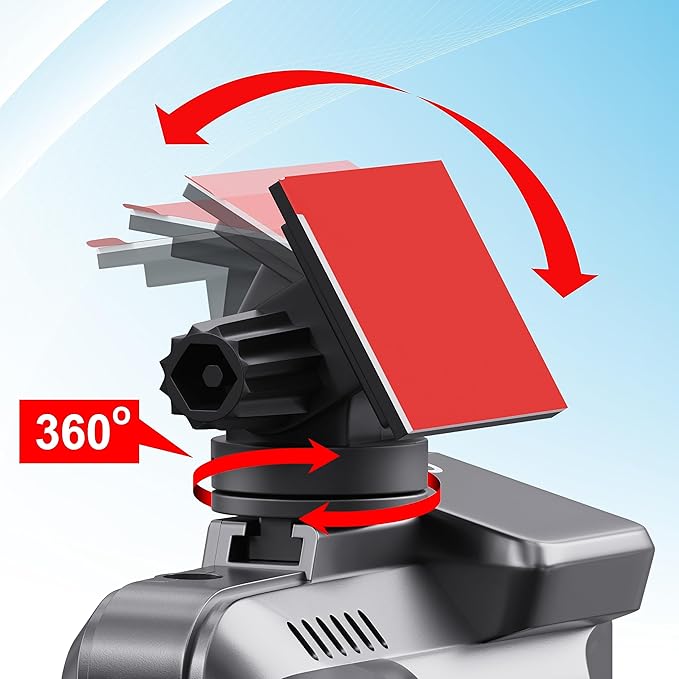 ROVE 3M Sticky Mount for R2-4K, R2-4K PRO, R2-4K Dual, and R2-4K Dual PRO Dash Cams | 1x 3M Adhesive Mount | 1x Spare 3M Sticky | 1x Electrostatic Film