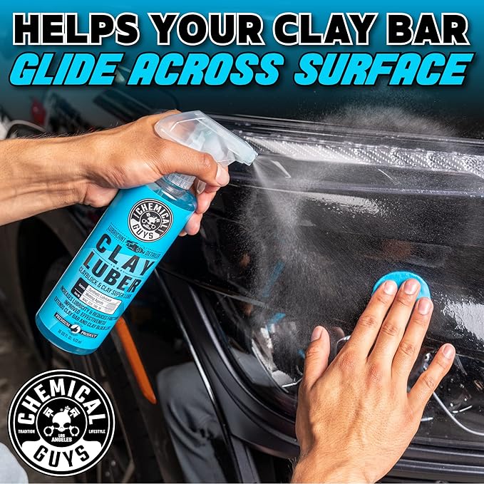 Chemical Guys WAC_CLY_100_16 Clay Luber Synthetic Lubricant with Wetting Agents for Clayblock and Car Detailing Clay (Works on Cars, Trucks, SUVs, Jeeps & More), 16 fl oz