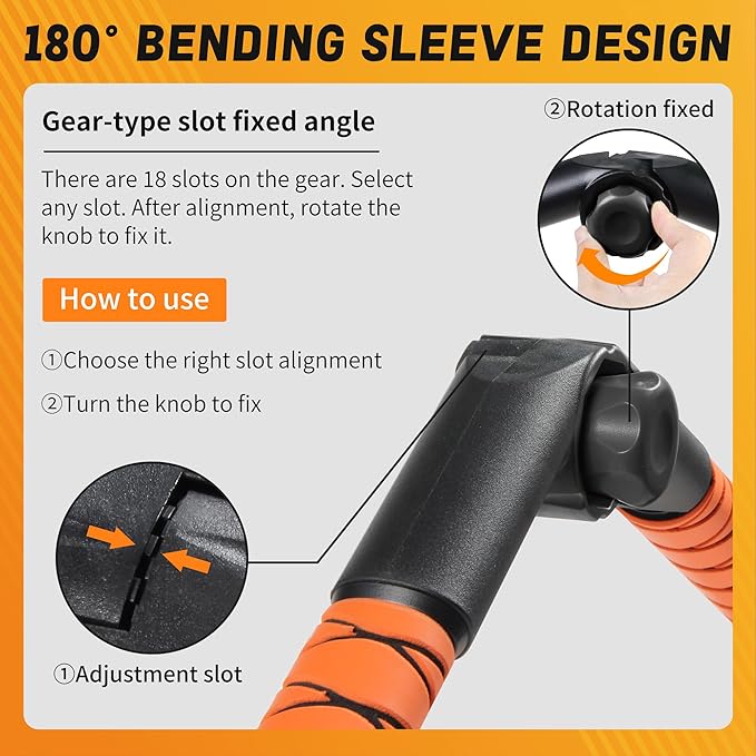 [Upgrade] 56" Large Ice Scrapers for Car Windshield, 90° Pivoting Snow Board, Snow Scraper with De-Icing Shovel, Extendable Length Settings, 180° Bendable Silicone Grip for for Truck, SUV, Auto