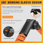 [Upgrade] 56" Large Ice Scrapers for Car Windshield, 90° Pivoting Snow Board, Snow Scraper with De-Icing Shovel, Extendable Length Settings, 180° Bendable Silicone Grip for for Truck, SUV, Auto